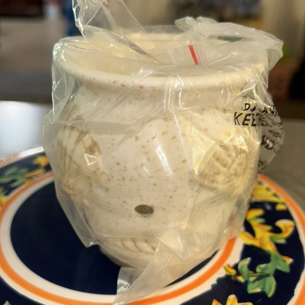 NWT Scentsy Seashells Wall Plug In Fragrance Wax Warmer Night Light w/ Bulb